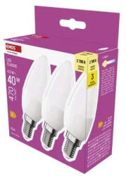 EMOS LED izzó Classic gyertya / E14 / 4, 2 W (40 W) / 470 lm / Meleg fehér (ZQ3E21-3)