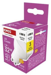 EMOS LED izzó Classic MR16 fehér/ GU10 / 3 W (32 W) / 345 lm / Természetes fehér (ZQ8E13) - akkuforras