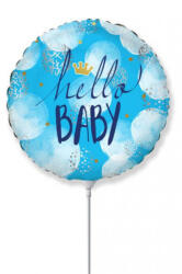 Godan Hello Baby Blue fólia lufi 36 cm MLG323795 (MLG323795)