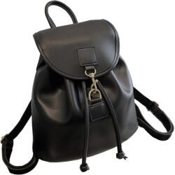 Dollcini Divatos Női Hátizsák - Elegáns és Praktikus Műbőr Táska - Fekete (443141)