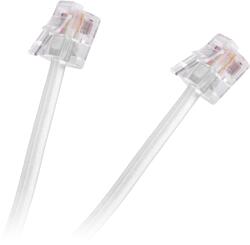 Cabletech Telefonkábel 15m 6P4C -6P4C, fehér TEL0033F-15 (TEL0033F-15)