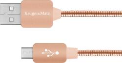 Krüger&Matz USB A - micro USB 1m rózsaszín KM0360 (KM0360)