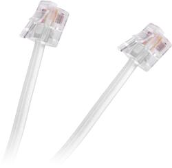 Cabletech Telefonkábel 3m 6P4C - 6P4C , fehér TEL0033F-3 (TEL0033F-3)
