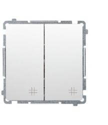 KONTAKT-SIMON Switch Simon Basic No. 7+7 modul fehér színű kapcsoló (17822)