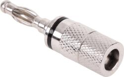 Cabletech Banán dugó fém B/W WTY0202 (WTY0202)