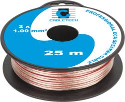 Cabletech Hangszórókábel 2x1, 00mm CCA KAB0396 25m (KAB0396)