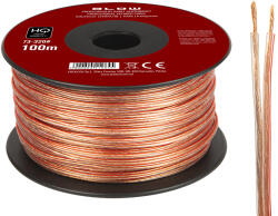 BLOW Hangszóró kábel 2x0, 22 mm átlátszó (73-320)
