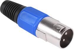 Cabletech XLR csatlakozó (Canon) dugó, kék (WTY0054C)