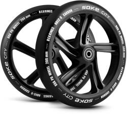 SOKE Kerekek freestyle robogóhoz SOKE CITY 200mm 88A fekete 2db (803400)