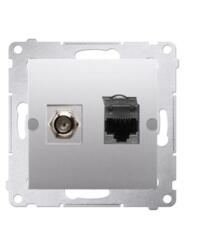 KONTAKT-SIMON CONTACT-SIMON aljzat F RJ45 ezüst DASFRJ45, 01/43 (16244)