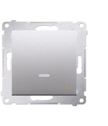 KONTAKT-SIMON Switch Simon 54 prémium No. 6 LED háttérvilágítás, modul ezüst színű (16019)