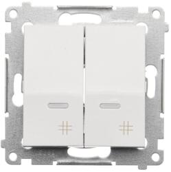 KONTAKT-SIMON Switch Simon 54 prémium No. 7+7 LED-es alfény, fehér színű modul (16035)