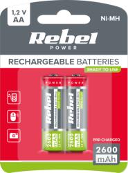 Rebel Újratölthető AA Ni-MH HR6 2600mAh akkumulátorok (2db) (BAT2003)