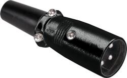 Cabletech XLR csatlakozó (Canon) fekete fém (WTY0049)