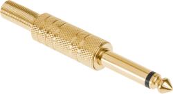 Cabletech Jack csatlakozó 6, 3mm mono aranyozott (WTY0026)
