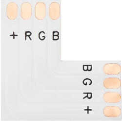 Csatlakozó 10 mm-es "L" típusú RGB LED csíkokhoz (4863)