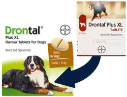 Drontal DRONTAL PLUS XL - 2 TABLETE