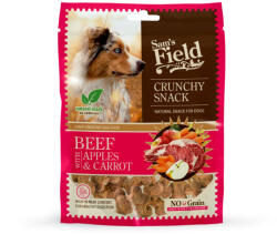 Sam's Field SAM'S FIELD Crunchy Snack, XS-XL, Vită și Măr, punguță recompense fără cereale câini, 200g