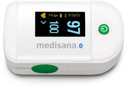 Medisana Pulsoximetru pentru deget Medisana PM 100 , Bluetooth, cu display, interval de puls 30 - 250 BPM, timp de raspuns 8 s, Alb