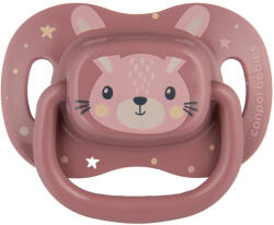 Canpol babies Симетрична силиконова залъгалка Canpol - Cute Animals, 6-18 m, Розова (34/925_pin)