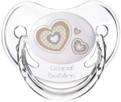 Canpol babies Силиконова залъгалка Canpol - Newborn Baby, 0-6 m, Бяла (22/565_bei)