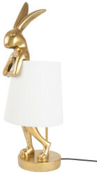 KARE Design KARE Rabbit Dekoratív Asztali Lámpa Fehér-Arany 88cm (KHM-52523)