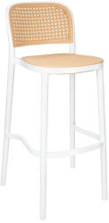 King Home Wicky Polipropilén Bárszék Rattan Hatású Fehér (KHM-KH010100246) - prodis