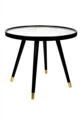 King Home Padrino 60 Márvány Hatású Dohányzóasztal Fekete-Arany (KHM-KH010100210) - prodis