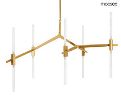 Moose Lighting Candelabr 10 Arany Függőlámpa Aszimmetrikus Üvegbúrákkal (KHM-MSE010100317)