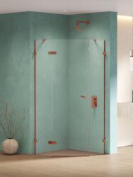NEW TRENDY Eventa Copper Shine cabină de duș 90x90 cm cupru luciu/sticlă transparentă EXK-6515 (EXK6515)