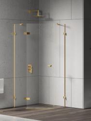 NEW TRENDY Eventa Gold Shine cabină de duș 90x90 cm auriu luciu/sticlă transparentă EXK-4835 (EXK4835)