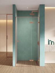NEW TRENDY Eventa Copper Shine uși de duș 80 cm înclinabilă cupru luciu/sticlă transparentă EXK-6353 (EXK6353)