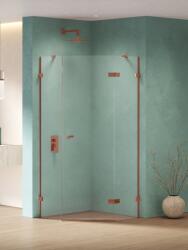 NEW TRENDY Eventa Copper Shine cabină de duș 90x90 cm cupru luciu/sticlă transparentă EXK-6516 (EXK6516)