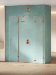 NEW TRENDY Eventa Copper Shine cabină de duș 80x80 cm pătrat cupru luciu/sticlă transparentă EXK-6474 (EXK6474)