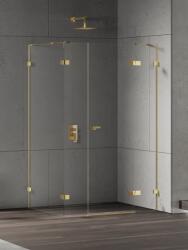 NEW TRENDY Eventa Gold Shine cabină de duș 110x80 cm dreptunghiular auriu luciu/sticlă transparentă EXK-4774 (EXK4774)