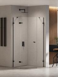 NEW TRENDY Eventa Black Chrome cabină de duș 90x90 cm negru luciu/sticlă transparentă EXK-6291 (EXK6291)