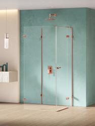 NEW TRENDY Eventa Copper Shine cabină de duș 100x90 cm dreptunghiular cupru luciu/sticlă transparentă EXK-6512 (EXK6512)