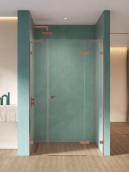 NEW TRENDY Eventa Copper Shine uși de duș 130 cm înclinabilă cupru luciu/sticlă transparentă EXK-6365 (EXK6365)