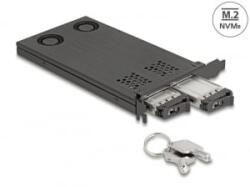 Delock PCI expressz x16 kártya mobil-rack 2 x M. 2 NVMe SSD-hez - elágazás (47042)