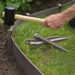 Nature Țăruși de fixare pentru grădină, 10 buc. , gri taupe 6040635 (428504)