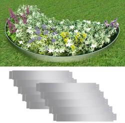 vidaXL Set gard gazon plăci flexibile 10 buc. 100x14 cm oțel zincat (271782)