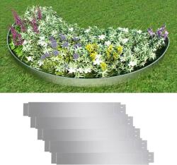 vidaXL Set gard gazon plăci flexibile 5 buc. 100x14 cm oțel zincat (141596)