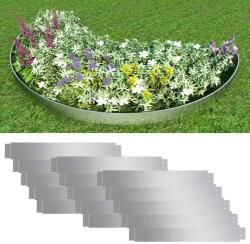 vidaXL Set gard gazon plăci flexibile 15 buc. 100x14 cm oțel zincat (271783)