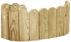 vidaXL Rolă de bordură, verde, 120 cm, lemn de pin tratat (49105)