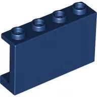 LEGO® 14718c63 - LEGO sötétkék fal elem 1 x 4 x 2 méretű, oldalsó éllel, üreges bütykökkel (14718c63)