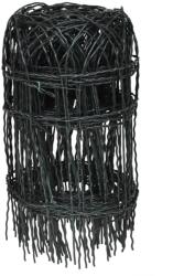 vidaXL Gard delimitare grădină fier vopsit electrostatic 10 x 0, 4 m (141071)