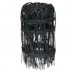 vidaXL Gard delimitare grădină fier vopsit electrostatic 25 x 0, 4 m (141072)