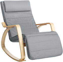 SONGMICS Hintaszék - Fa - Szürke - 150kg (EZ-LYY010G01)