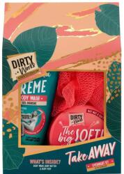 Dirty Works Set de cadou Take Away, 2 piese + Burete de baie