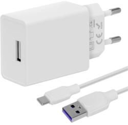 OBAL:ME Încărcător de călătorie + cablu USB-C, 10W, alb (57983115572)